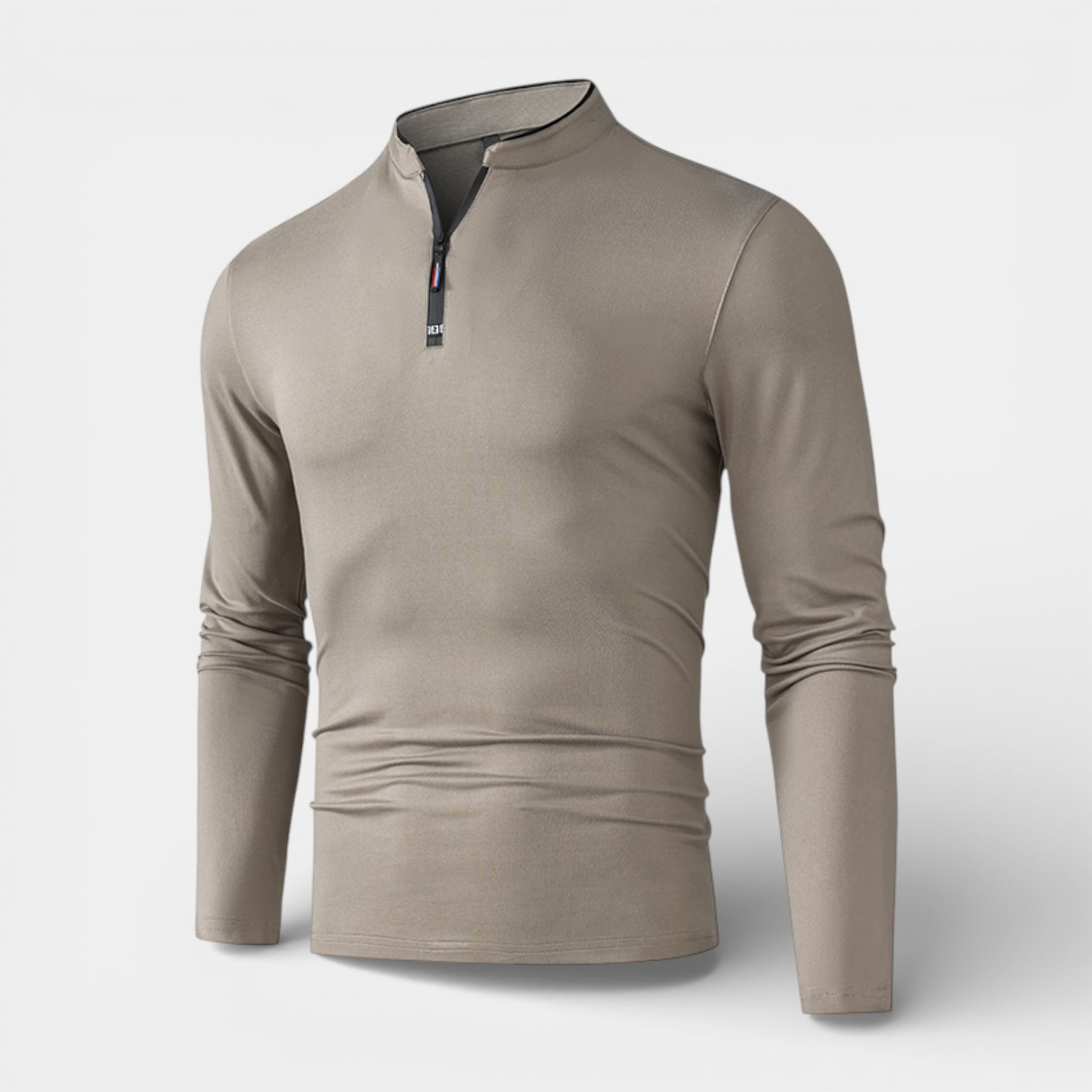 Knit Half-Zip Pullover Long Sleeve Regular Fit for Men