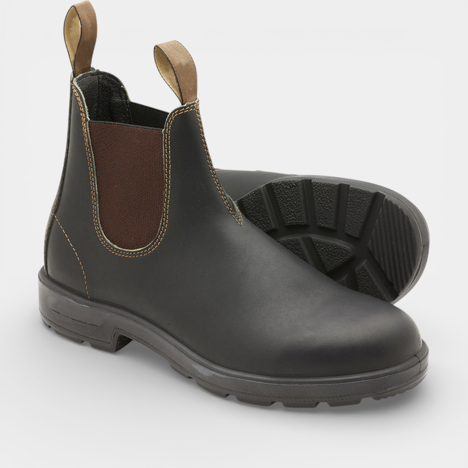 Chelsea Boots Slip-On Elastic Gore Rounded Toe for Men