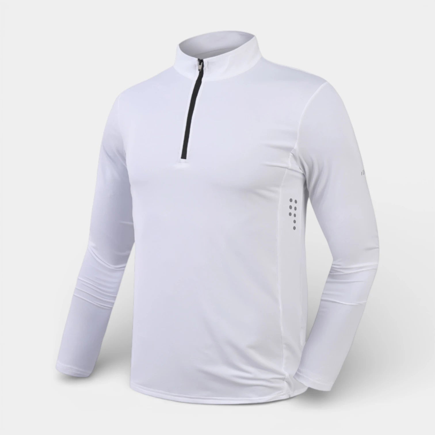 Quarter-Zip Pullover Stand Collar Long Sleeve for Men