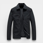 Zip-Up Polo Collar Jacket Regular Fit for Men