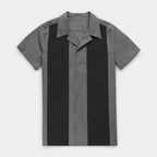 Short Sleeve Button-Up Panel Shirt Regular Fit for Men