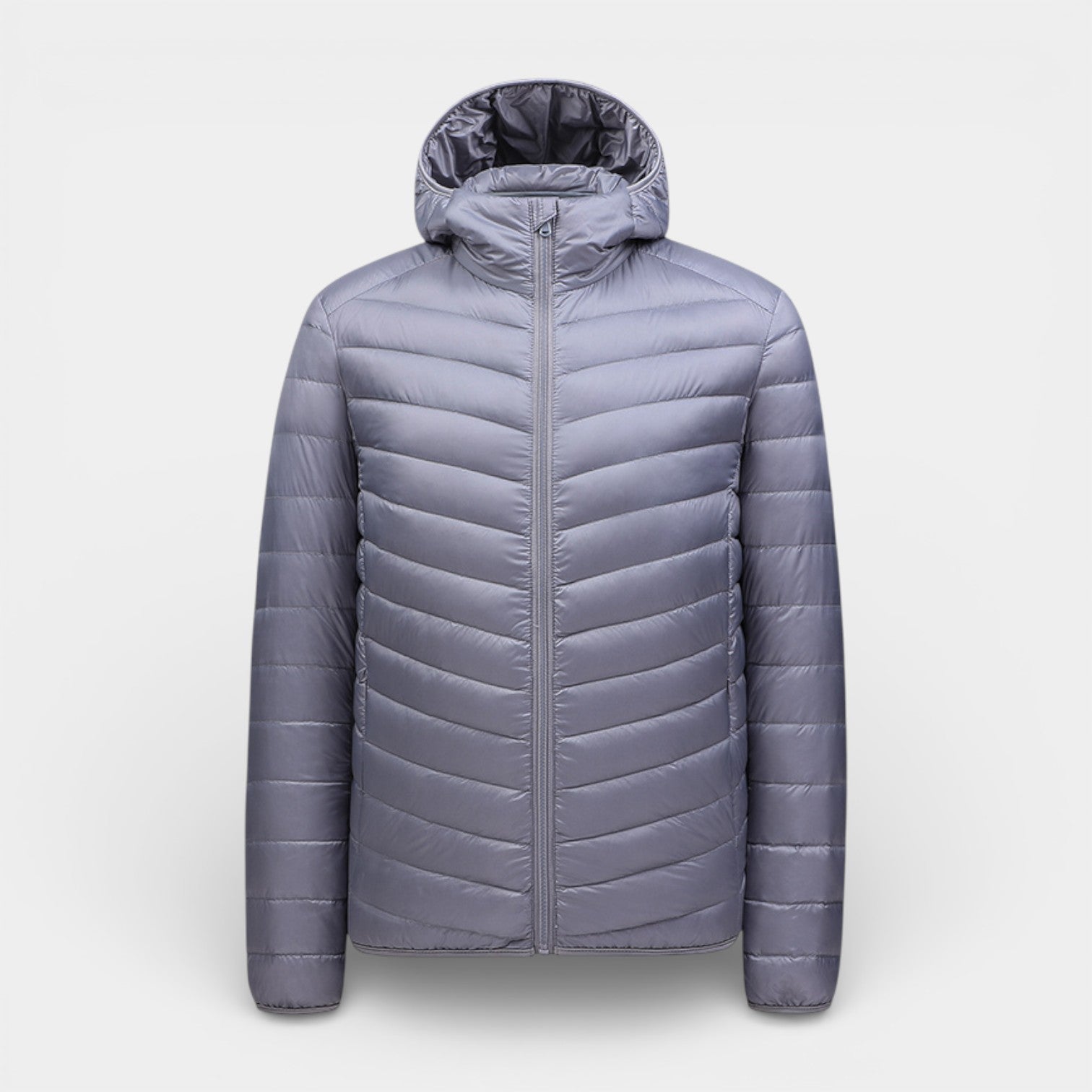 Hooded Quilted Puffer Jacket Lightweight Regular Fit for Men