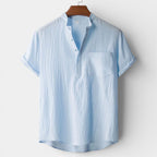 Henley Shirt Short Sleeve Regular Fit for Men