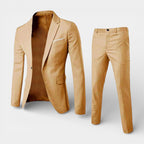 Slim Fit Two-Piece Tailored Suit Set for Men