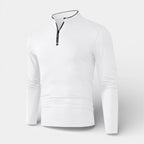 Long Sleeve Quarter-Zip Shirt Slim Fit for Men