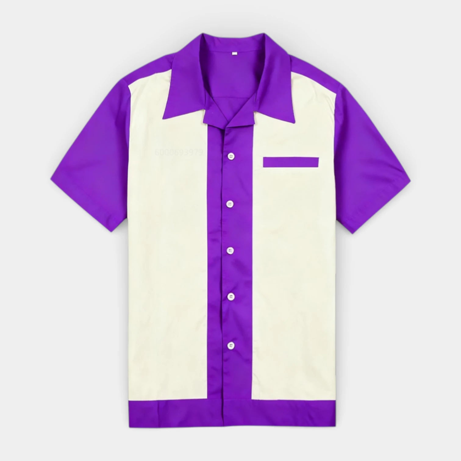 Short Sleeve Button-Up Shirt Regular Fit for Men