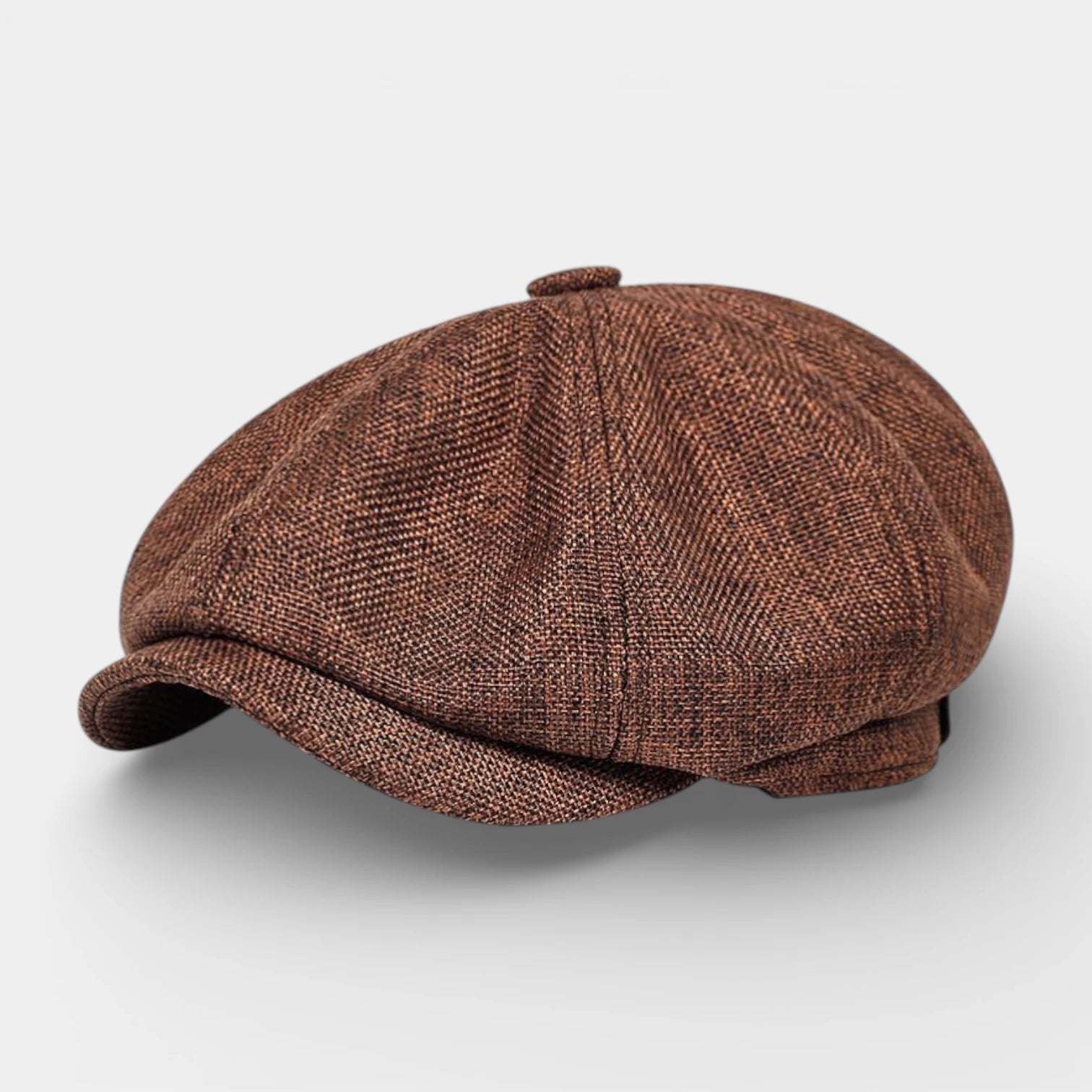 Textured Newsboy Cap Rounded Fit for Men