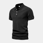 Short Sleeve Knit Polo Shirt Regular Fit for Men