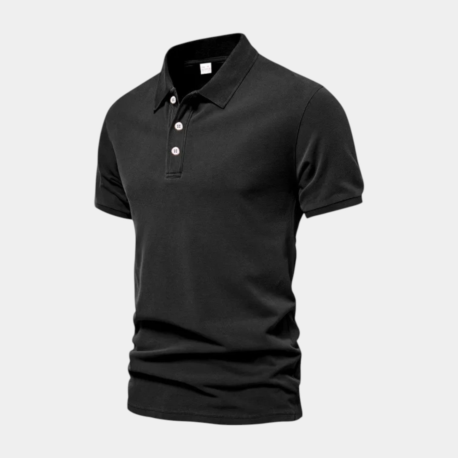 Short Sleeve Knit Polo Shirt Regular Fit for Men
