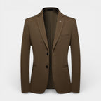Two-Button Notch Lapel Blazer With Pin for Men