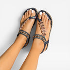 Women's Beaded Slingback Summer Sandals