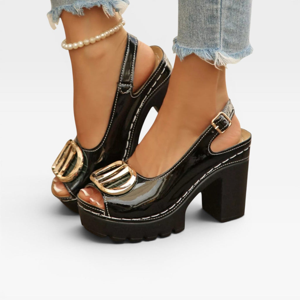 Women's Chunky Platform Buckle Sandals