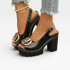 Women's Chunky Platform Buckle Sandals