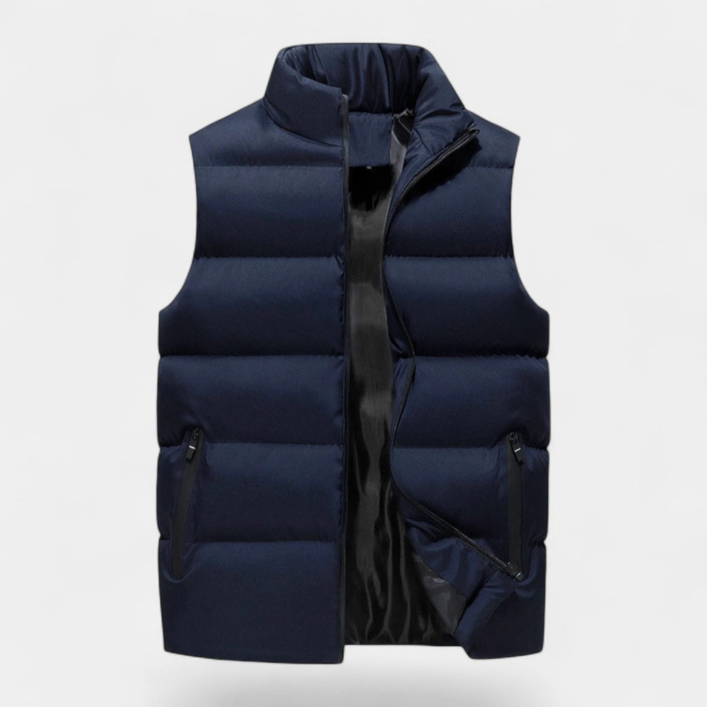 Padded Puffer Vest Regular Fit Zip-Up for Men