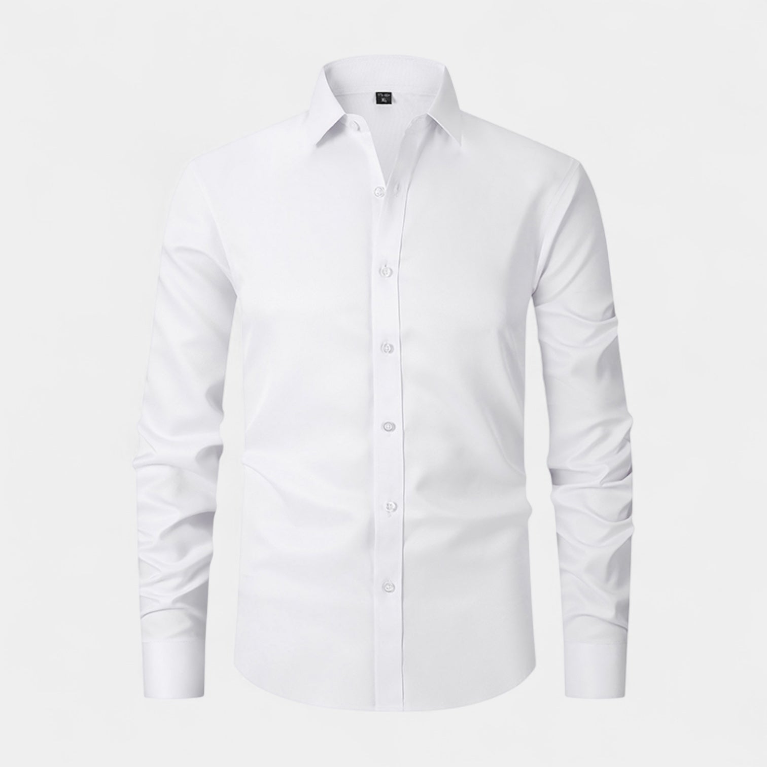 Slim Fit Cotton Blend Button-Down Dress Shirt for Men