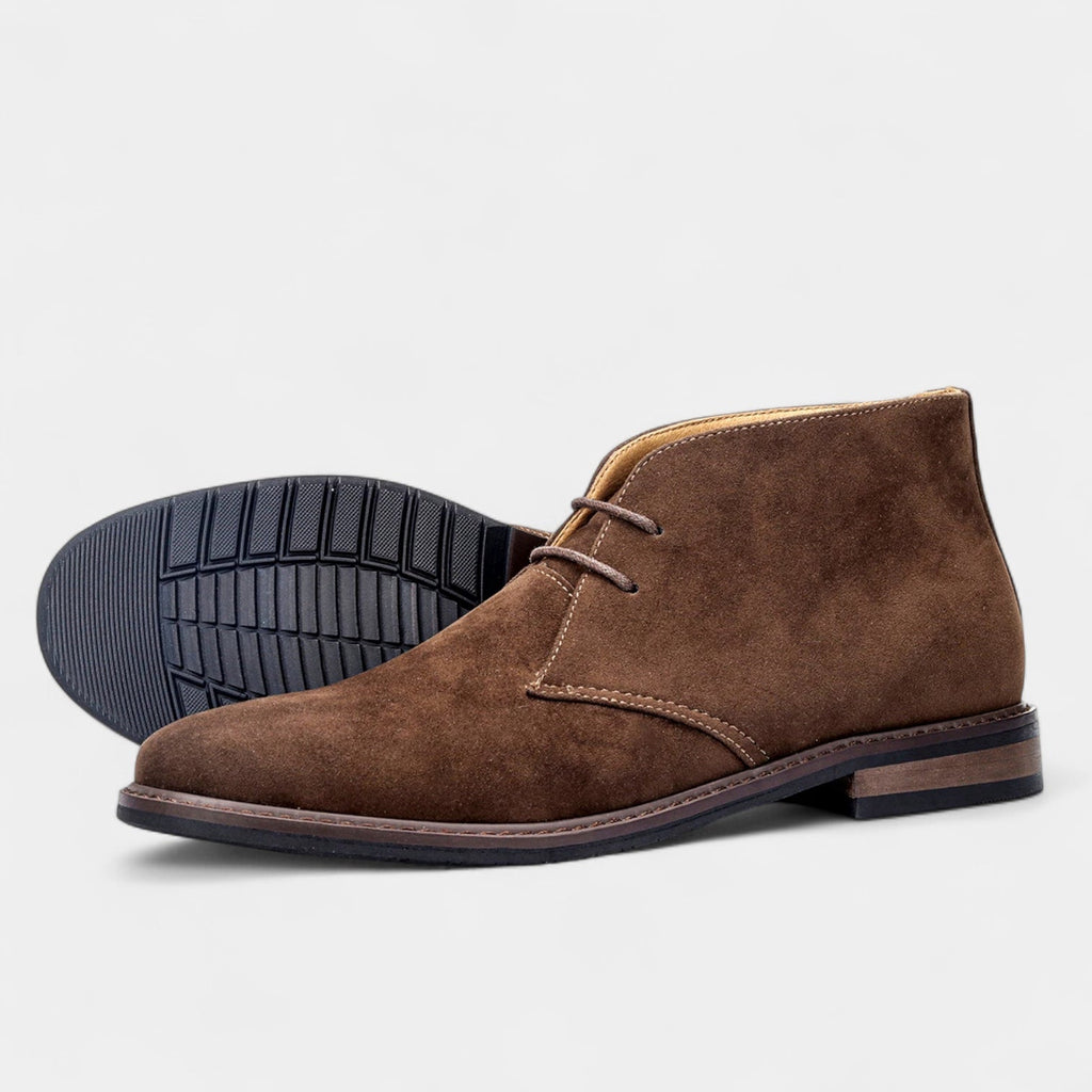 Suede Chukka Boots Two-Eyelet Lace-Up for Men