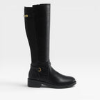 Women's Knee-High Boots with Elastic Comfort Panel