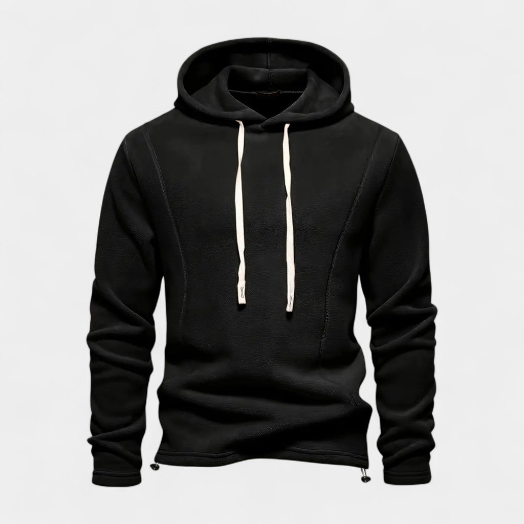 Midweight Fleece Hoodie Drawstring Regular Fit for Men