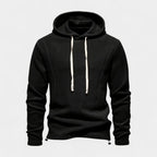 Midweight Fleece Hoodie Drawstring Regular Fit for Men