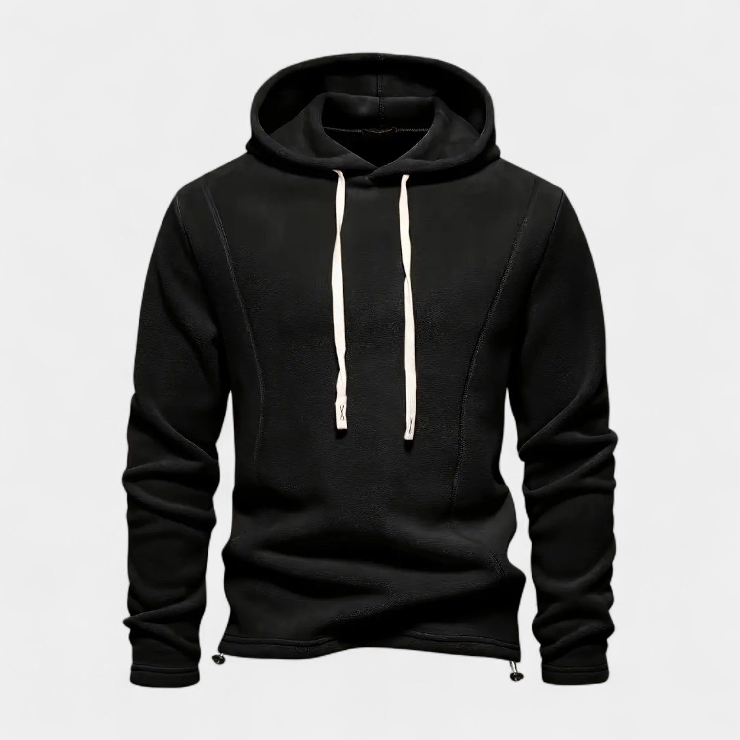 Midweight Fleece Hoodie Drawstring Regular Fit for Men