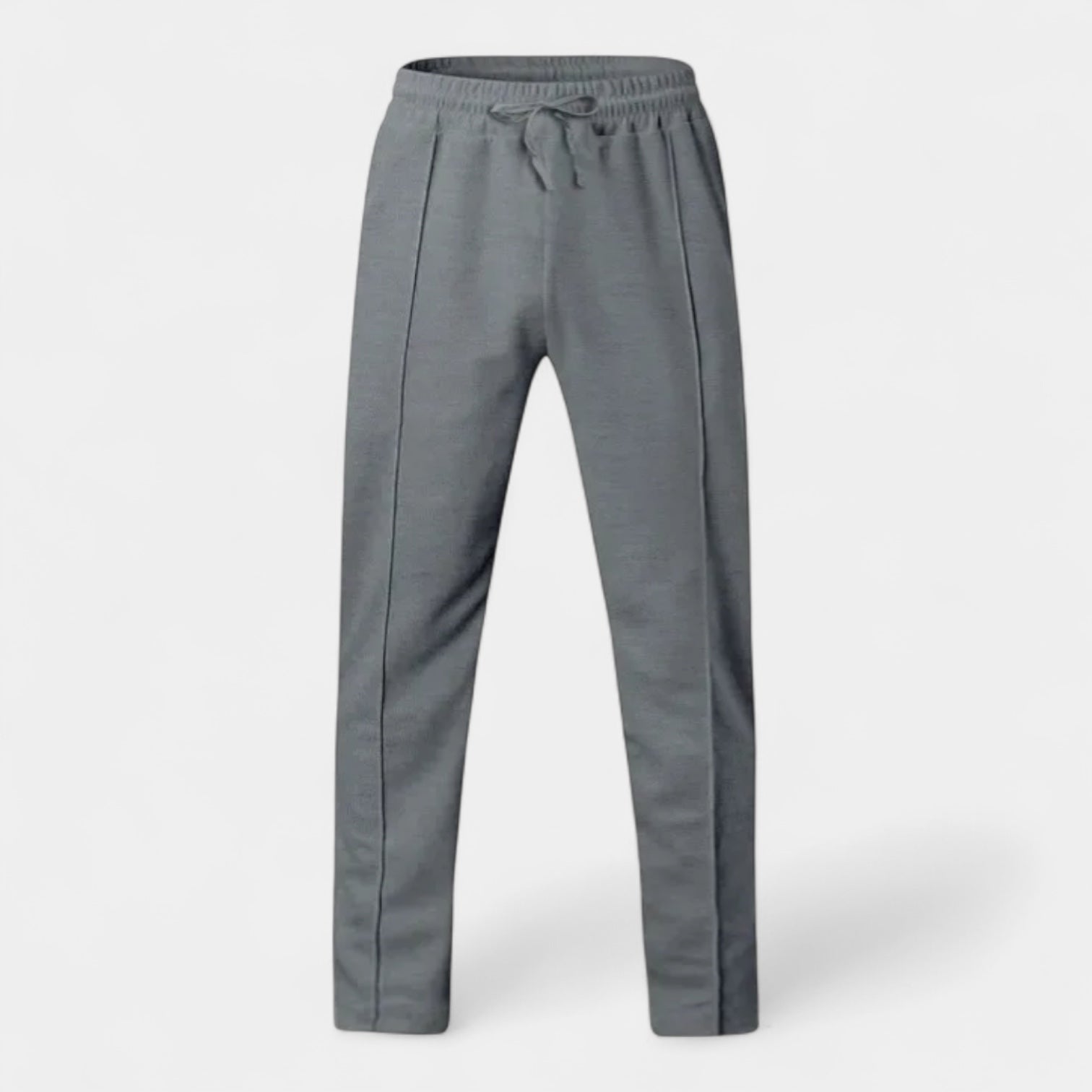 Pleated Slim Fit Joggers Stretch Drawstring for Men
