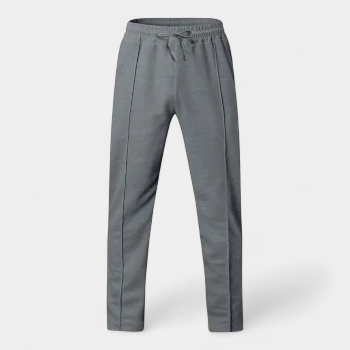 Pleated Slim Fit Joggers Stretch Drawstring for Men
