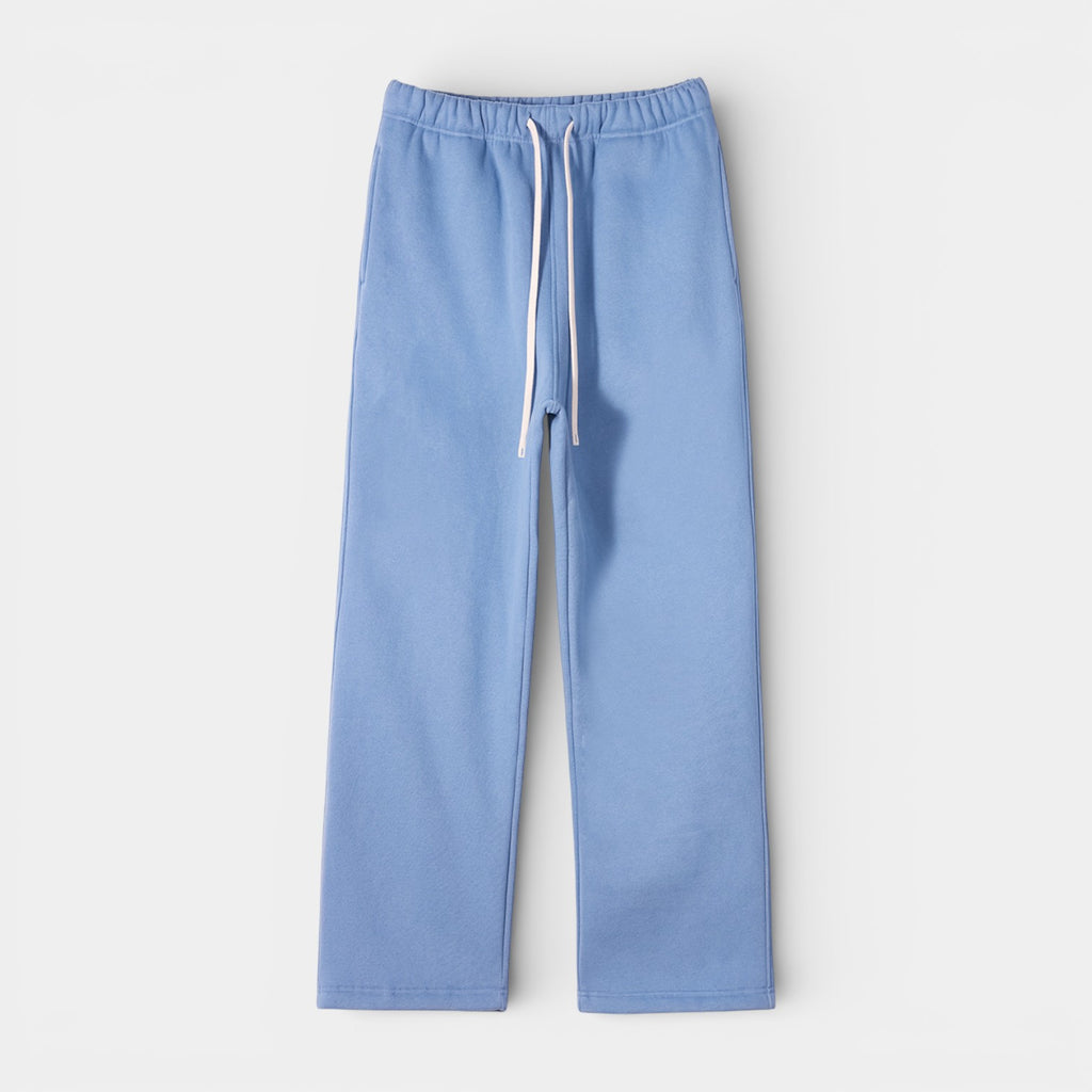Knit Drawstring Pants Straight Leg Relaxed Fit for Men