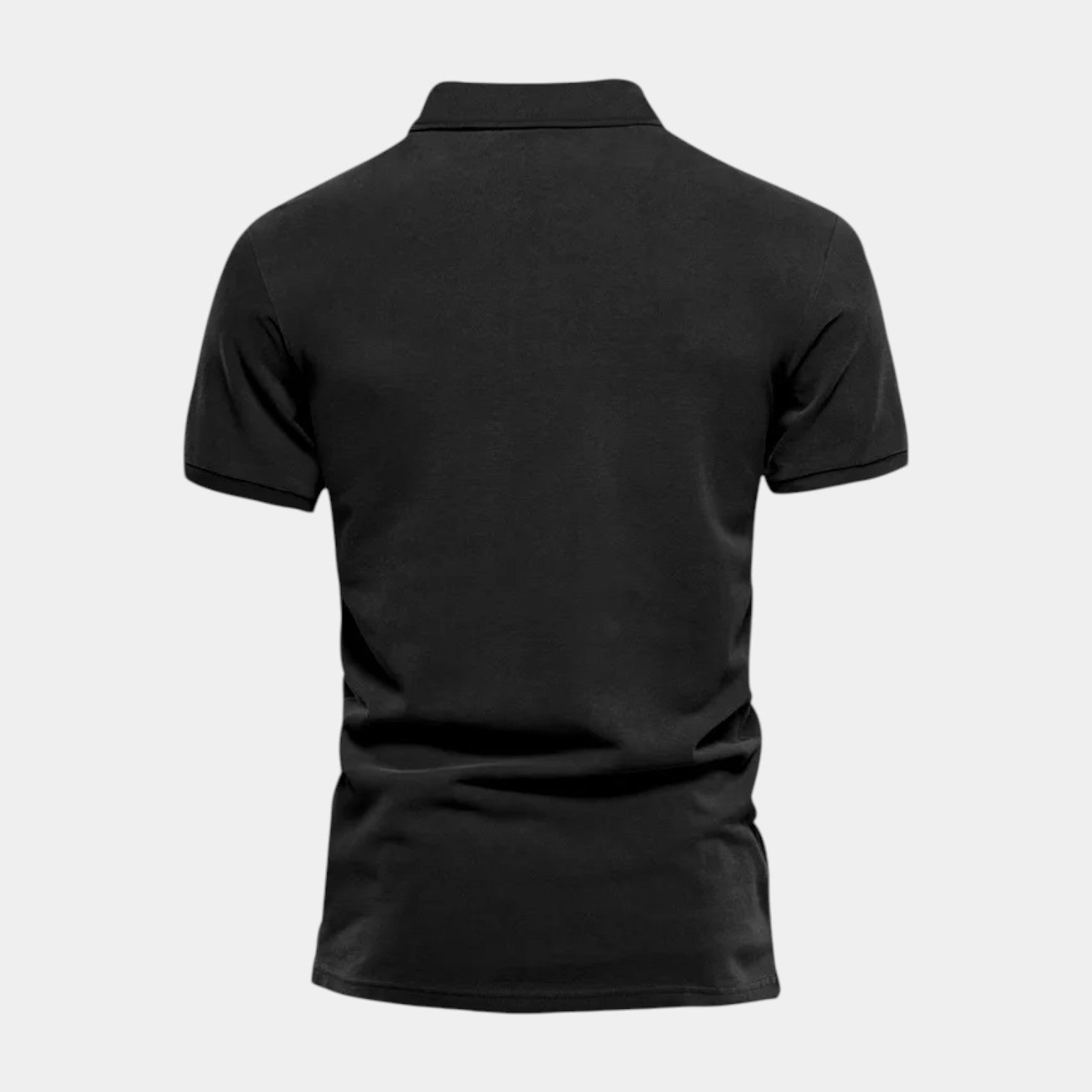 Short Sleeve Knit Polo Shirt Regular Fit for Men