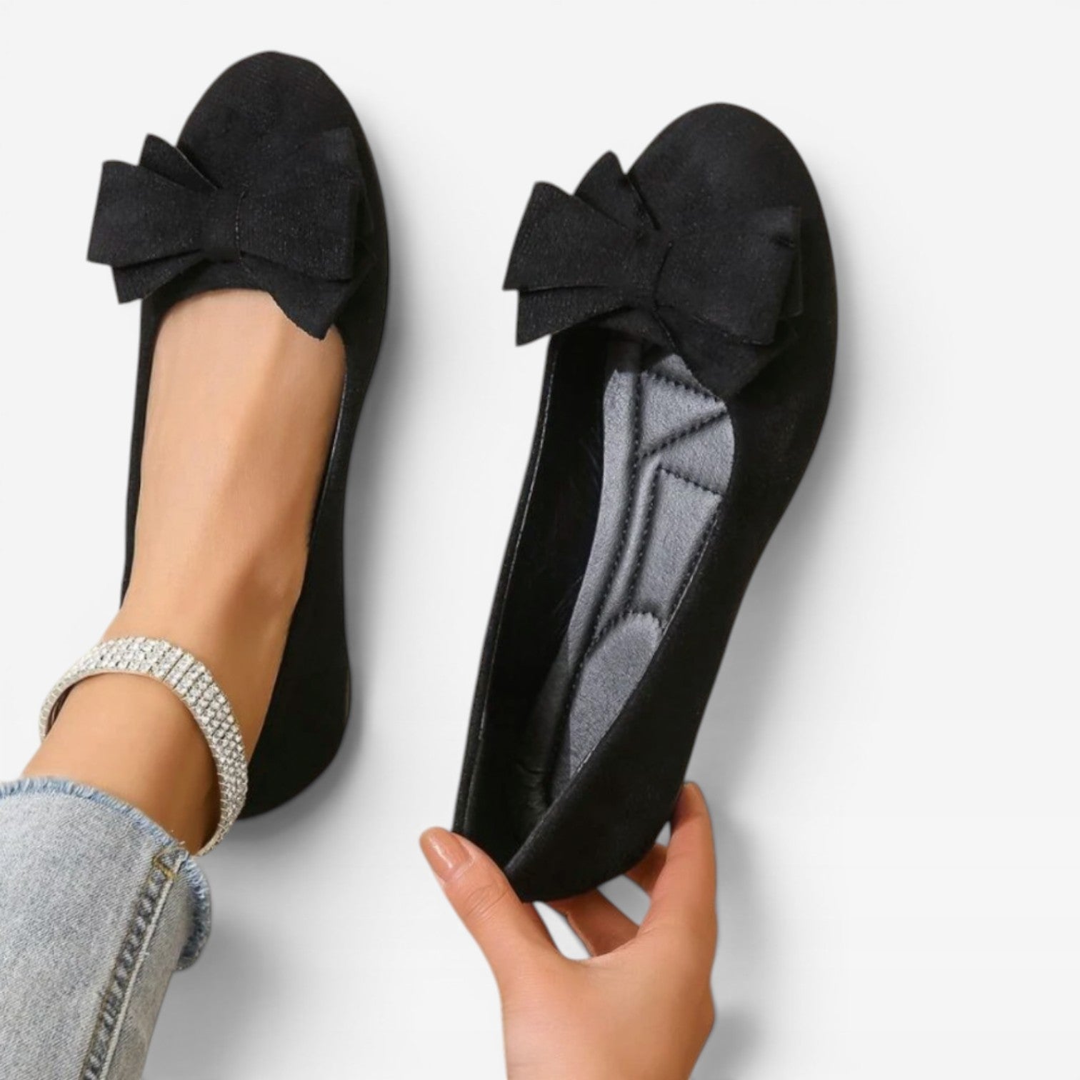 Women's Soft Slip-On Bow Ballet Flats