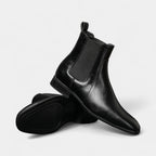 Faux Leather Chelsea Boots Elastic Panel for Men