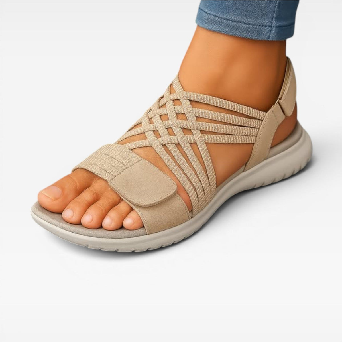 Women's Cushioned Open-Toe Walking Sandals