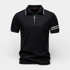 Short Sleeve Half Zip Polo Shirt Regular Fit for Men