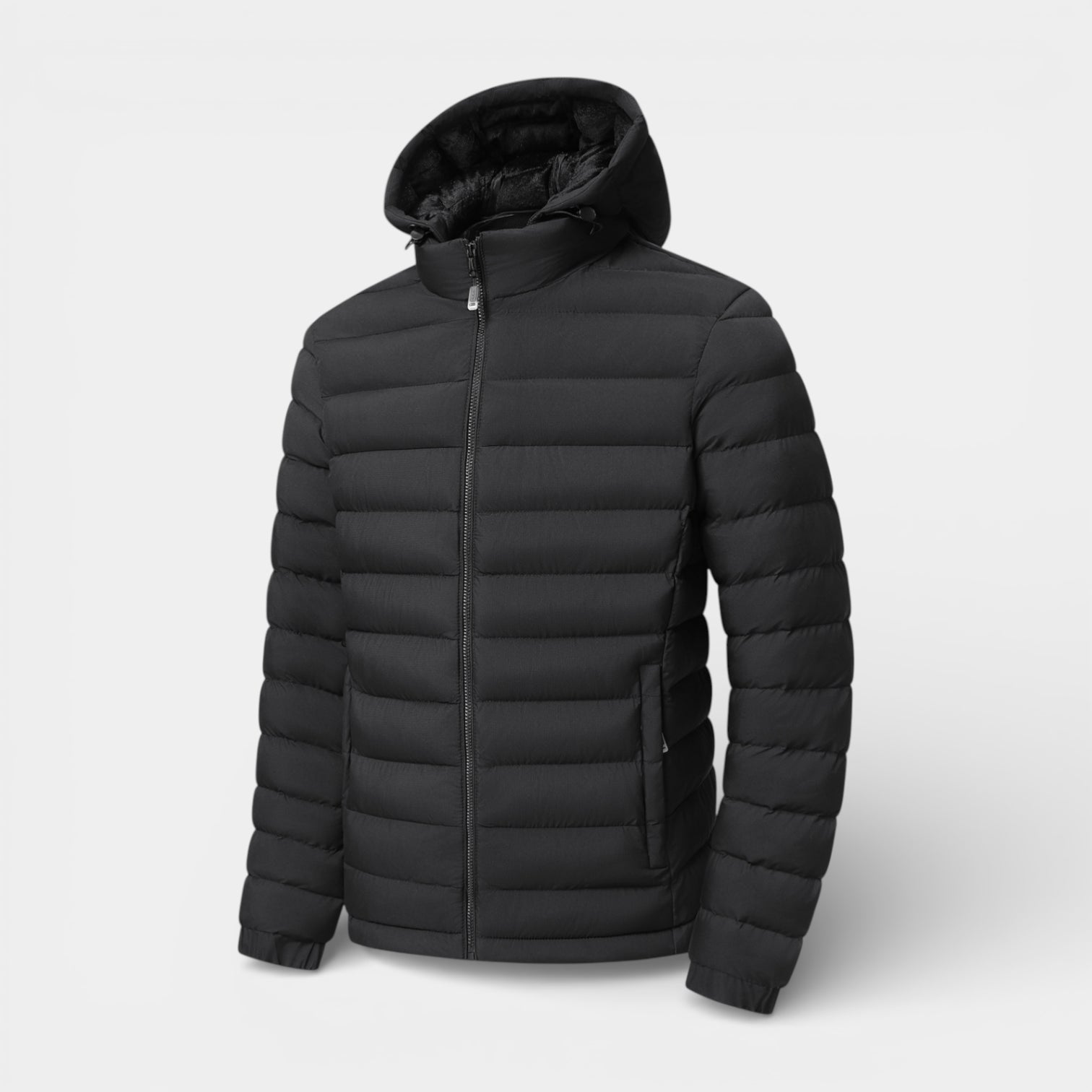 Lightweight Zip-Up Quilted Puffer Jacket for Men