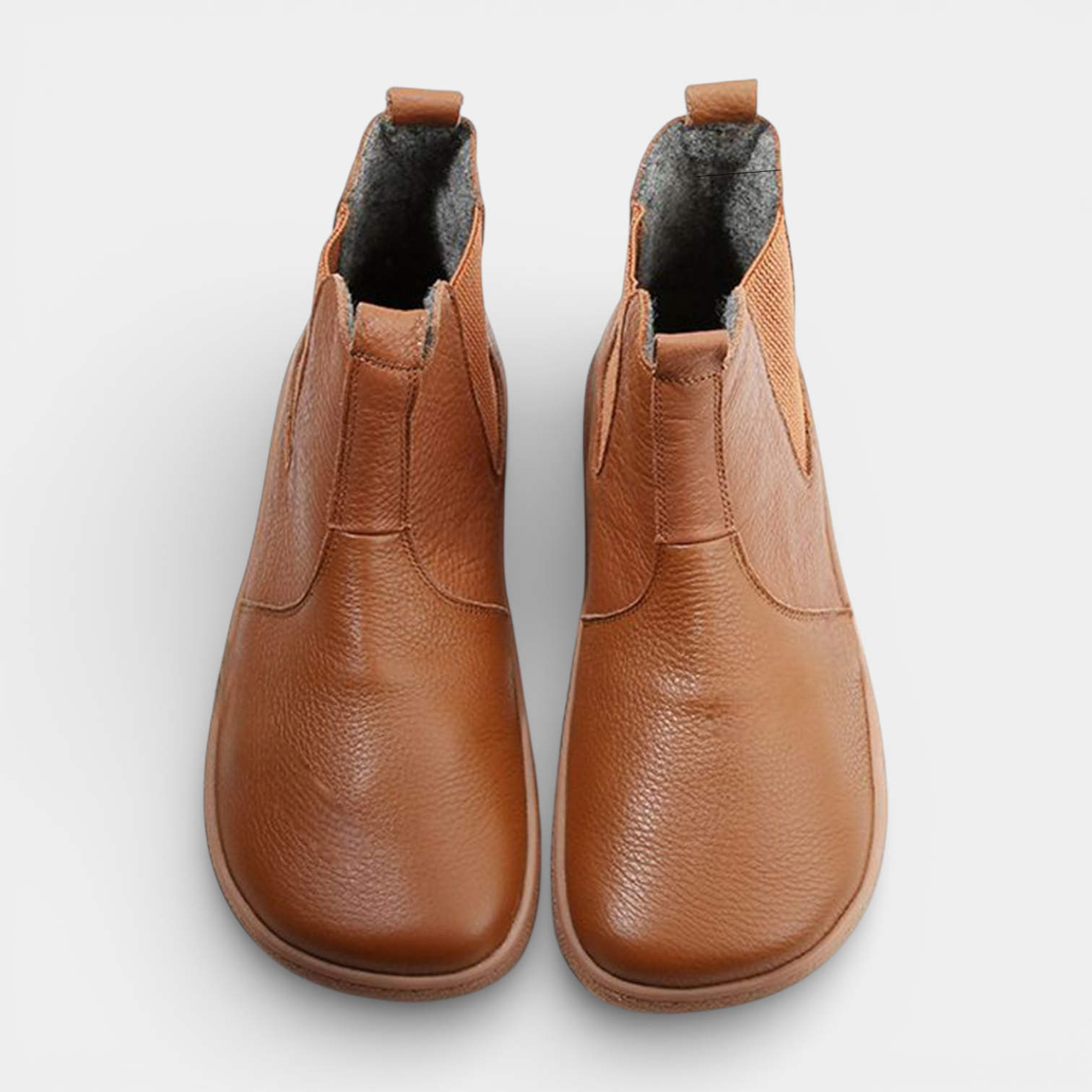 Chelsea Boots Leather Slip-On Elastic Panel for Men