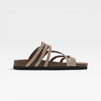 Women's Braided Strap Cork Footbed Sandals