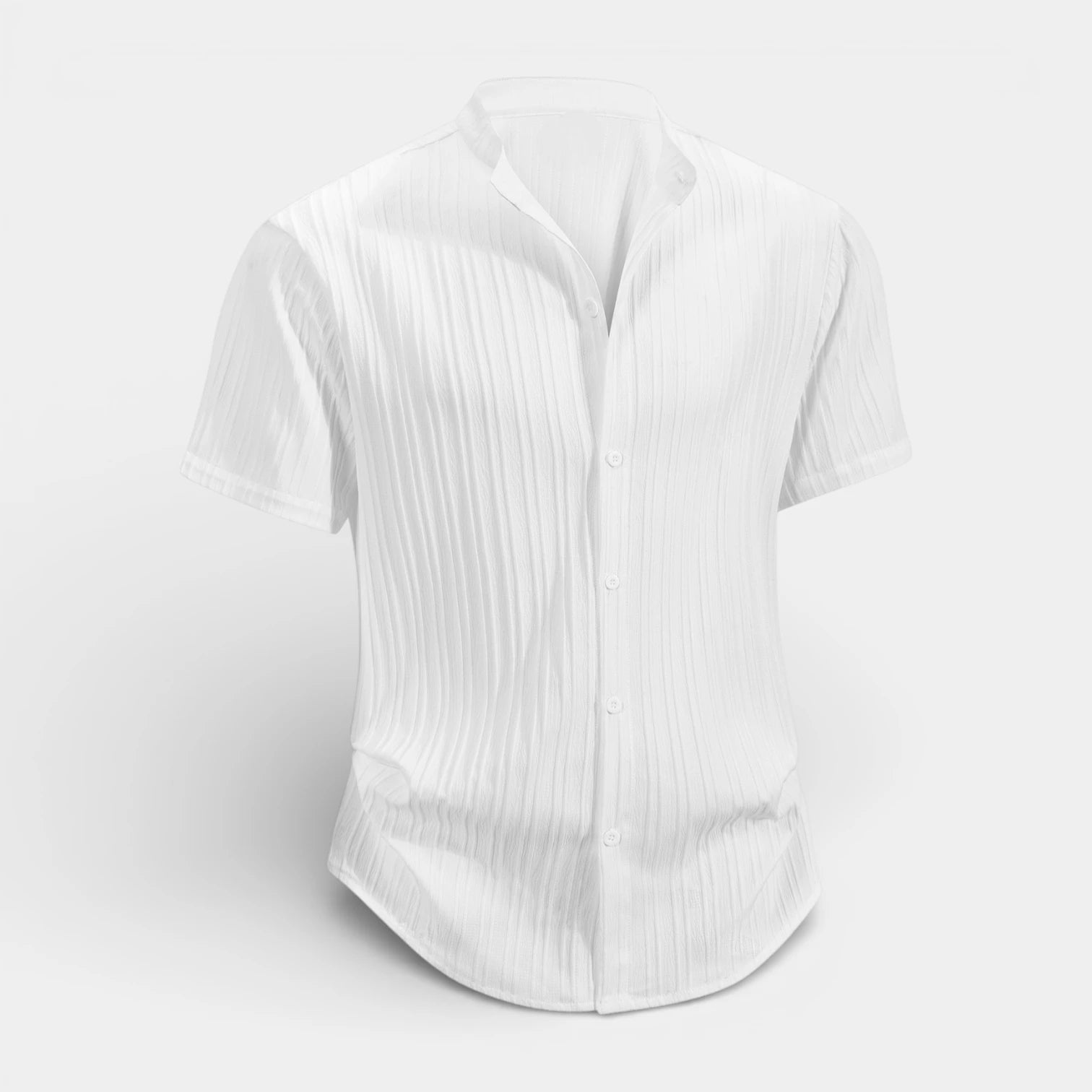 Short Sleeve Button-Up Shirt Regular Fit for Men