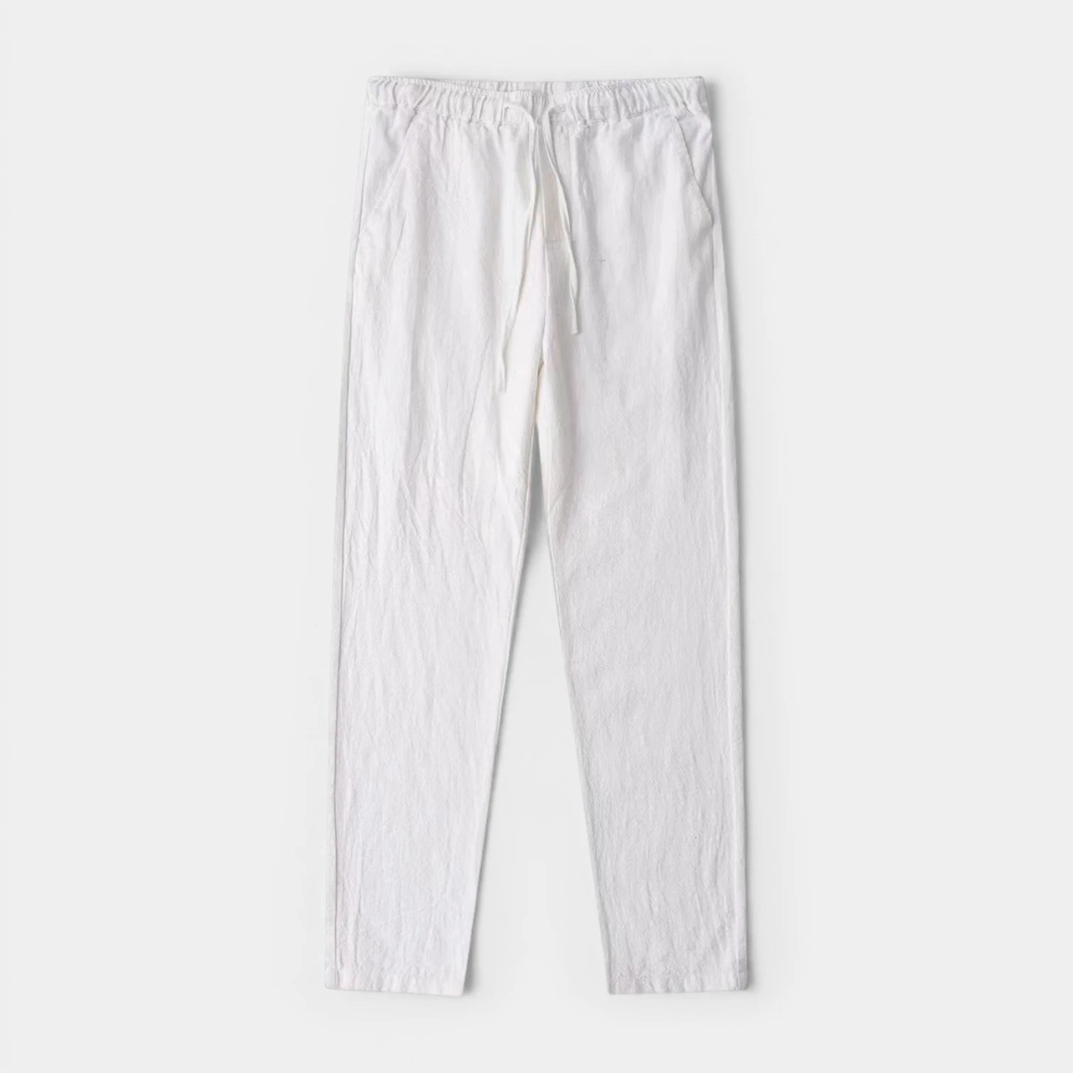 Straight Leg Drawstring Elastic Waist Pants for Men