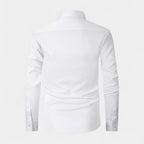 Slim Fit Cotton Blend Button-Down Dress Shirt for Men