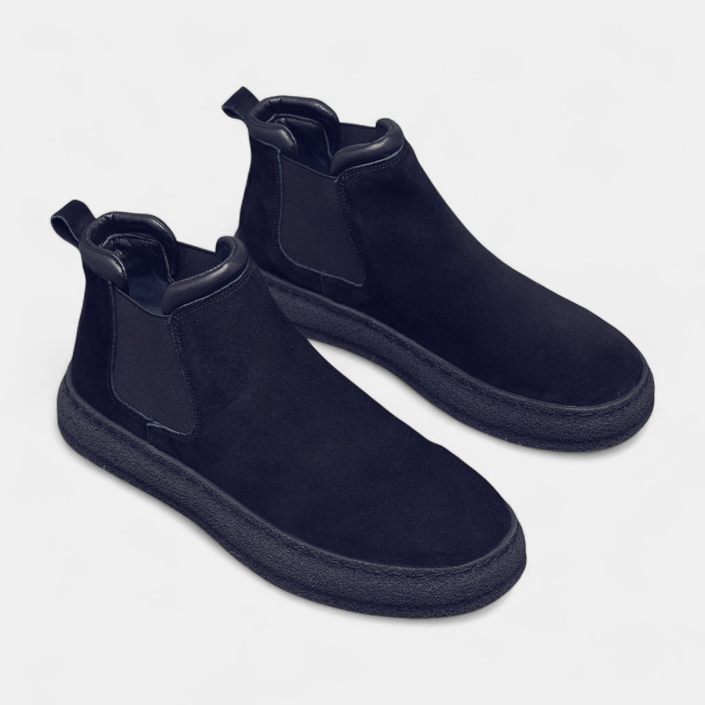 Faux Suede Chelsea Sneaker Boots Slip-On for Men