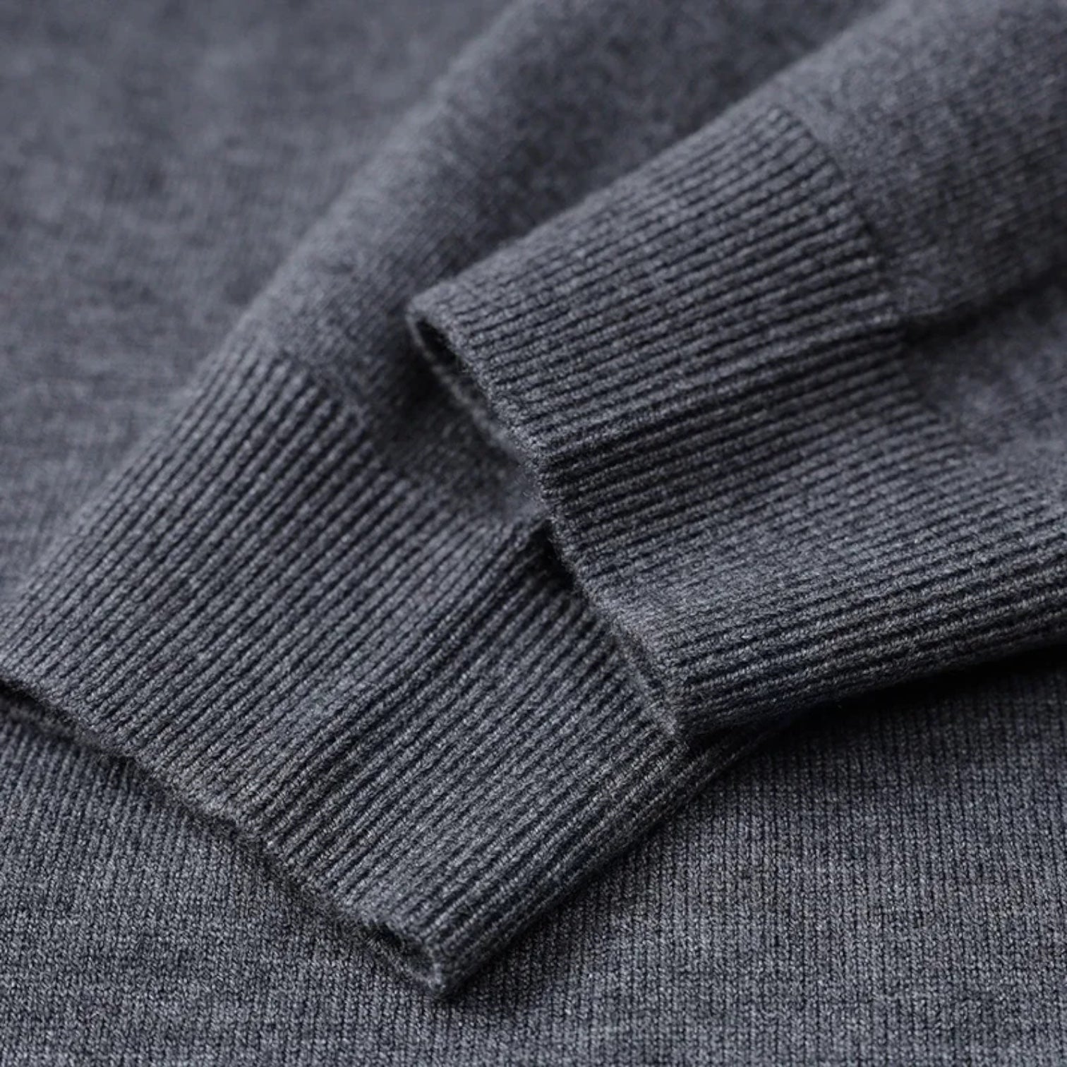 Merino Wool Half High Collar Sweater Regular Fit for Men