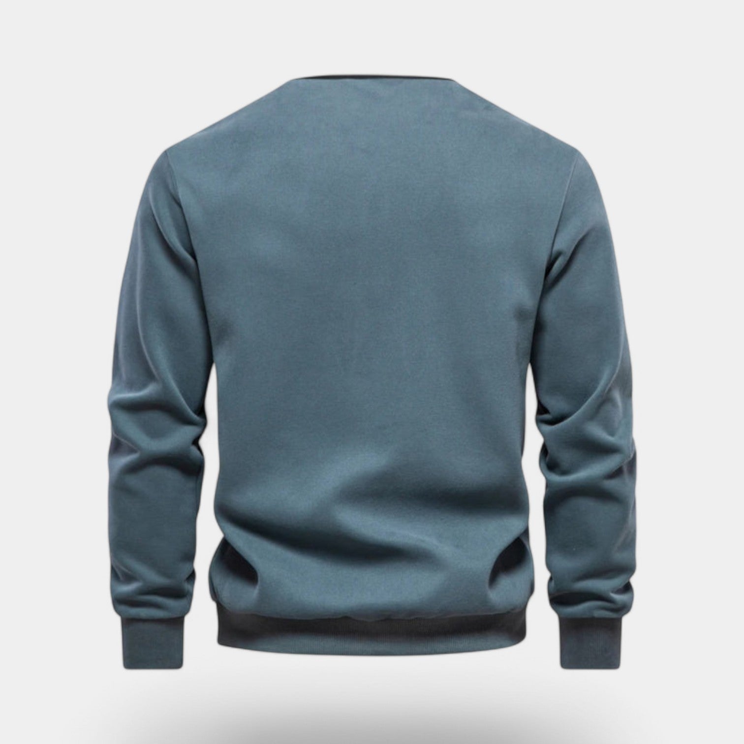 Dress Collar Polo Sweatshirt Cotton Pullover for Men
