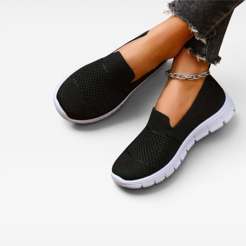 Women's Breathable Knit Slip-On Sneakers