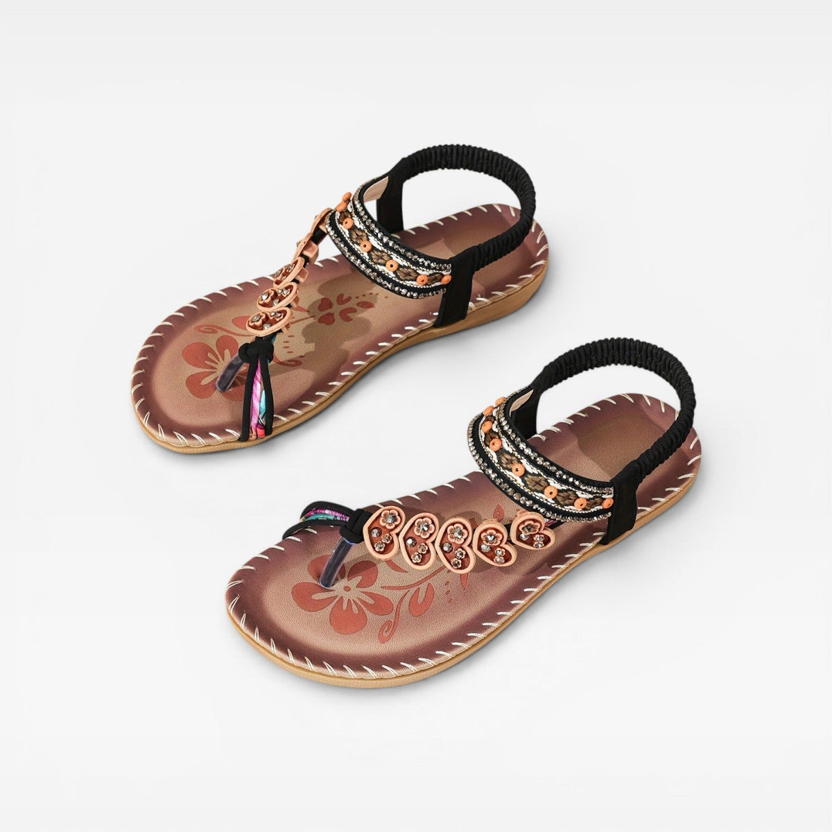 Women's Beaded Slingback Summer Sandals