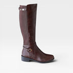 Women's Knee-High Boots with Elastic Comfort Panel