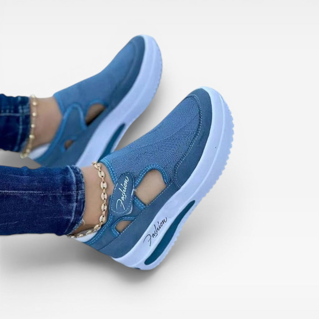 Women's Slip-On Platform Walking Trainers