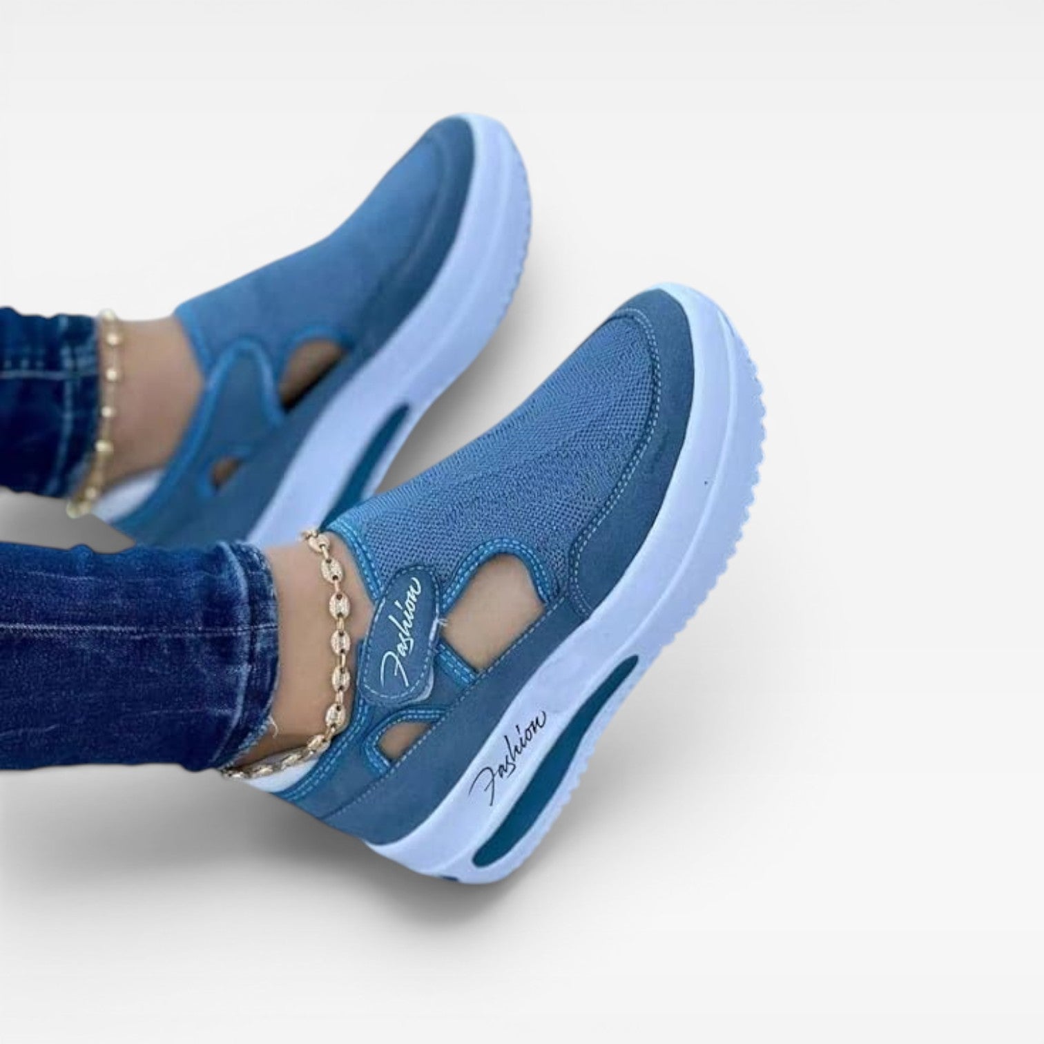 Women's Slip-On Platform Walking Trainers