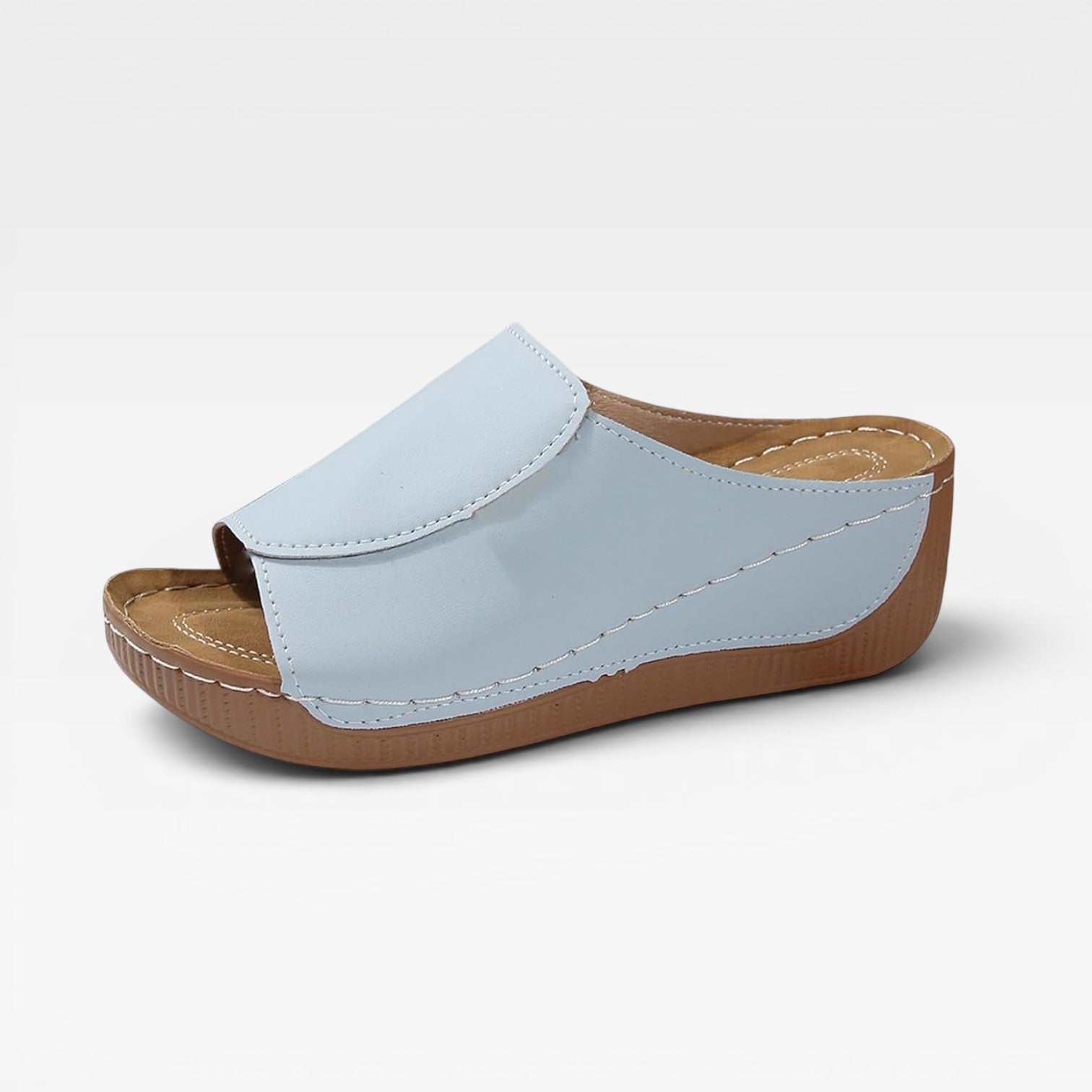Women's Cushioned Wedge Slide Sandals