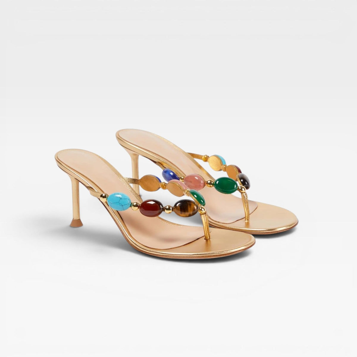 Women's Gemstone Mule Stiletto Heels