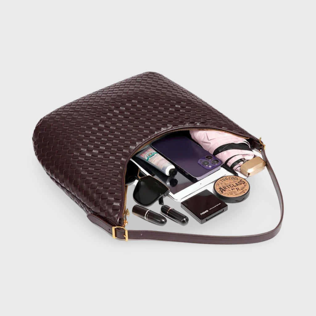 Women's Structured Woven Tote Bag
