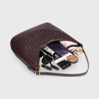 Women's Structured Woven Tote Bag